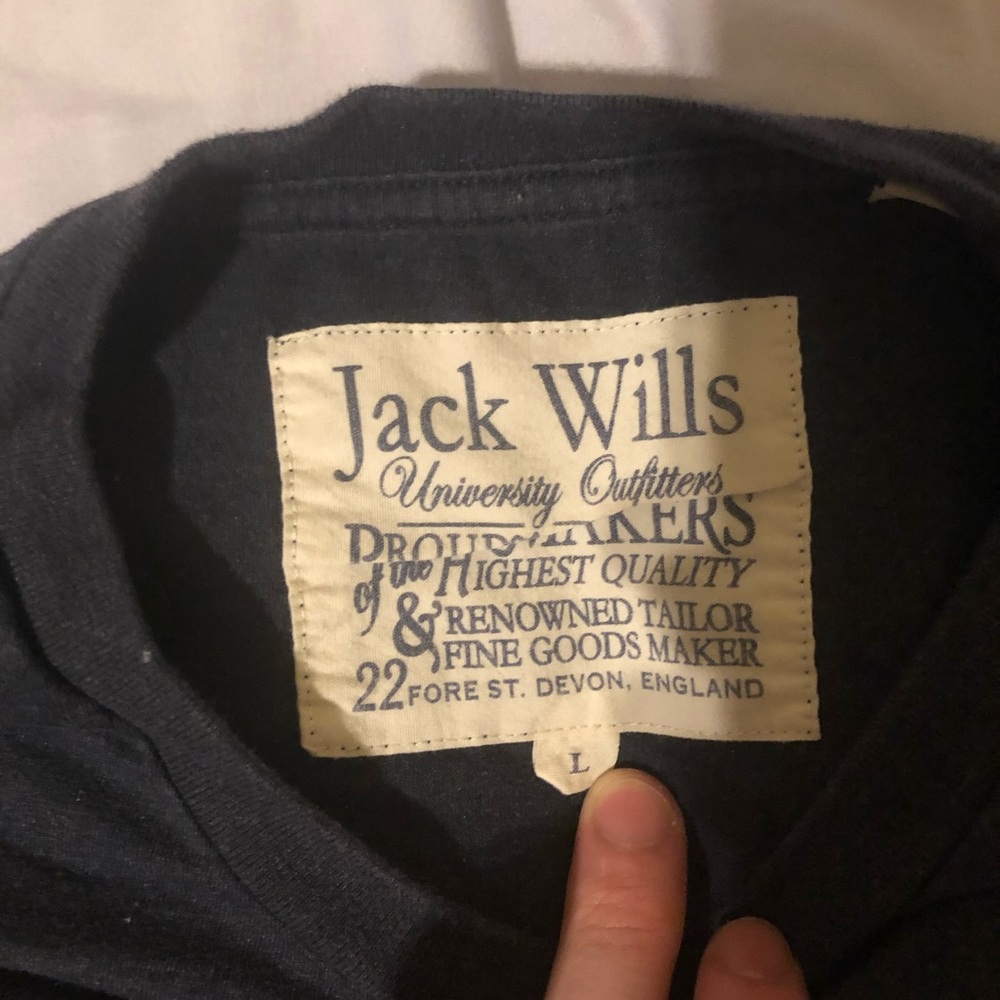 Jack Wills Block Letter T shirt Large - Picture 2 of 2